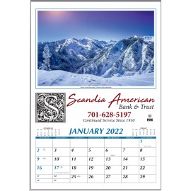 Scenic Treasures Executive 12 Sheet Calendar w/Full-Color Imprint Logo Printed  Scenic Treasures Executive 12 Sheet Calendar w/Full-Color Imprint Logo Printed