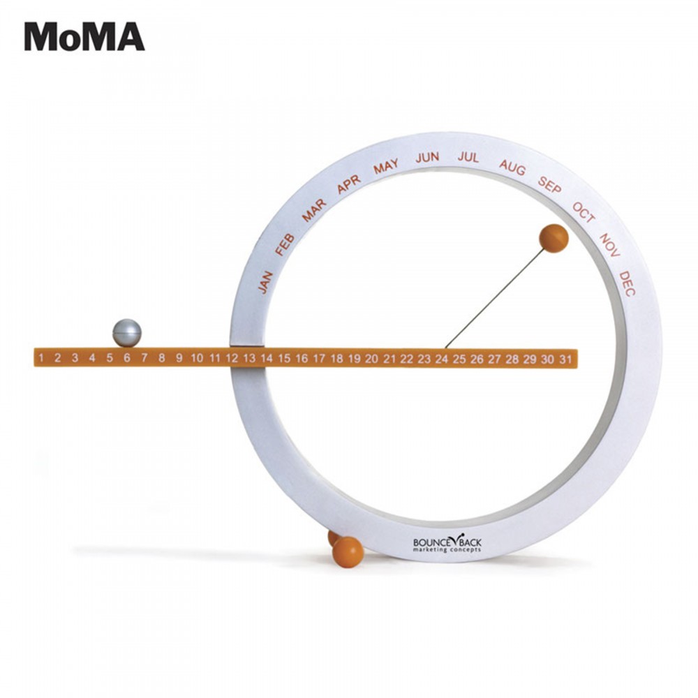 MoMA Mini Magnetic Perpetual Calendar Logo Printed MoMA Mini Magnetic Perpetual Calendar Logo Printed