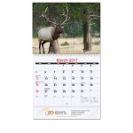 Personalized Wildlife Monthly Wall Calendar w/Coil Bound (10 5/8"x18")