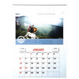 Custom Imprinted Stitched Wall Calendars - 12 Months  Custom Imprinted Stitched Wall Calendars - 12 Months