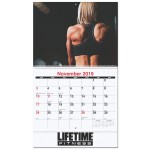 Active Lifestyle Monthly Wall Calendar w/Coil Binding (10 5/8"x18") Custom Printed