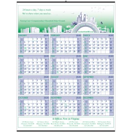 Personalized 19"x25" Year At A Glance  Personalized 19"x25" Year At A Glance