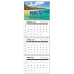 Personalized Single Photo Custom 4 Panel Wall Calendars (14"x39 1/2")