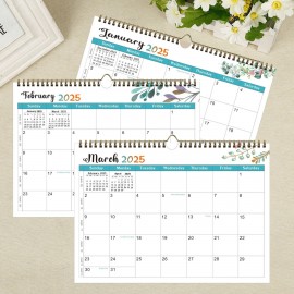 Personalized Custom Horizontal Coil-bound Wall Calendar/Daily Schedule Planner