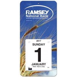 Logo Printed Daily Wall Calendar (6"x12")