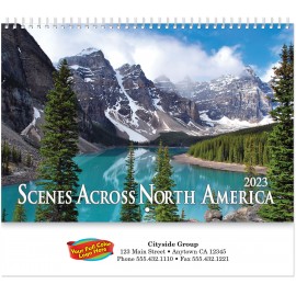 Scenes Across America Spiral Wall Cal Full Color Logo Printed
