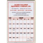 Large Contractor's Commercial Wall Calendar Custom Imprinted