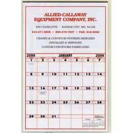 Large Contractor's Commercial Wall Calendar Custom Imprinted