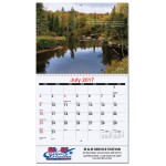 Bible Verse Monthly Wall Calendar w/Coil Bound (10 5/8"x18") Logo Printed