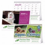 Triumph Puppies & Kittens Desk Calendar Logo Printed