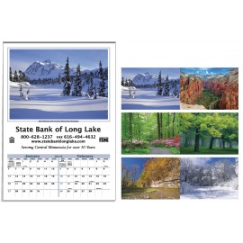 Logo Printed Scenic Treasures Executive 6-Sheet Calendar w/Black Imprint  Logo Printed Scenic Treasures Executive 6-Sheet Calendar w/Black Imprint