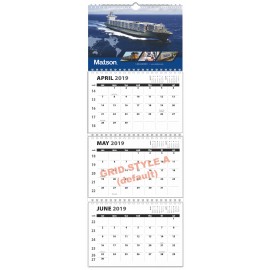 Personalized Single Photo Custom 4 Panel Wall Calendars (11"x31 1/2")  Personalized Single Photo Custom 4 Panel Wall Calendars (11"x31 1/2")