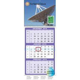 Custom 3-Month Executive Wall Calendar Logo Printed  Custom 3-Month Executive Wall Calendar Logo Printed