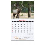 Custom Imprinted Wildlife Monthly Wall Calendar w/Stapled (10 5/8"x18")