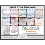 2-in-1 Repositionable Wall Calendar w/Monitor Strip Calendar Logo Printed