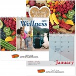 Full Clr Wellness Wall Calendar Logo Printed