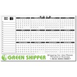 Premium Plastic Write-on/ Wipe-off Year-at-a-Glance Calendar (Horizontal) Custom Imprinted