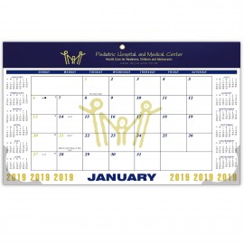 "CMP" Classic Memo Planner, Blue Header Custom Imprinted