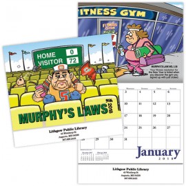 Personalized Murphy's Laws Stapled Wall Calendar  Personalized Murphy