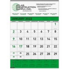Personalized Contractor 13-Month Calendar w/2 Color Imprint (18"x25")