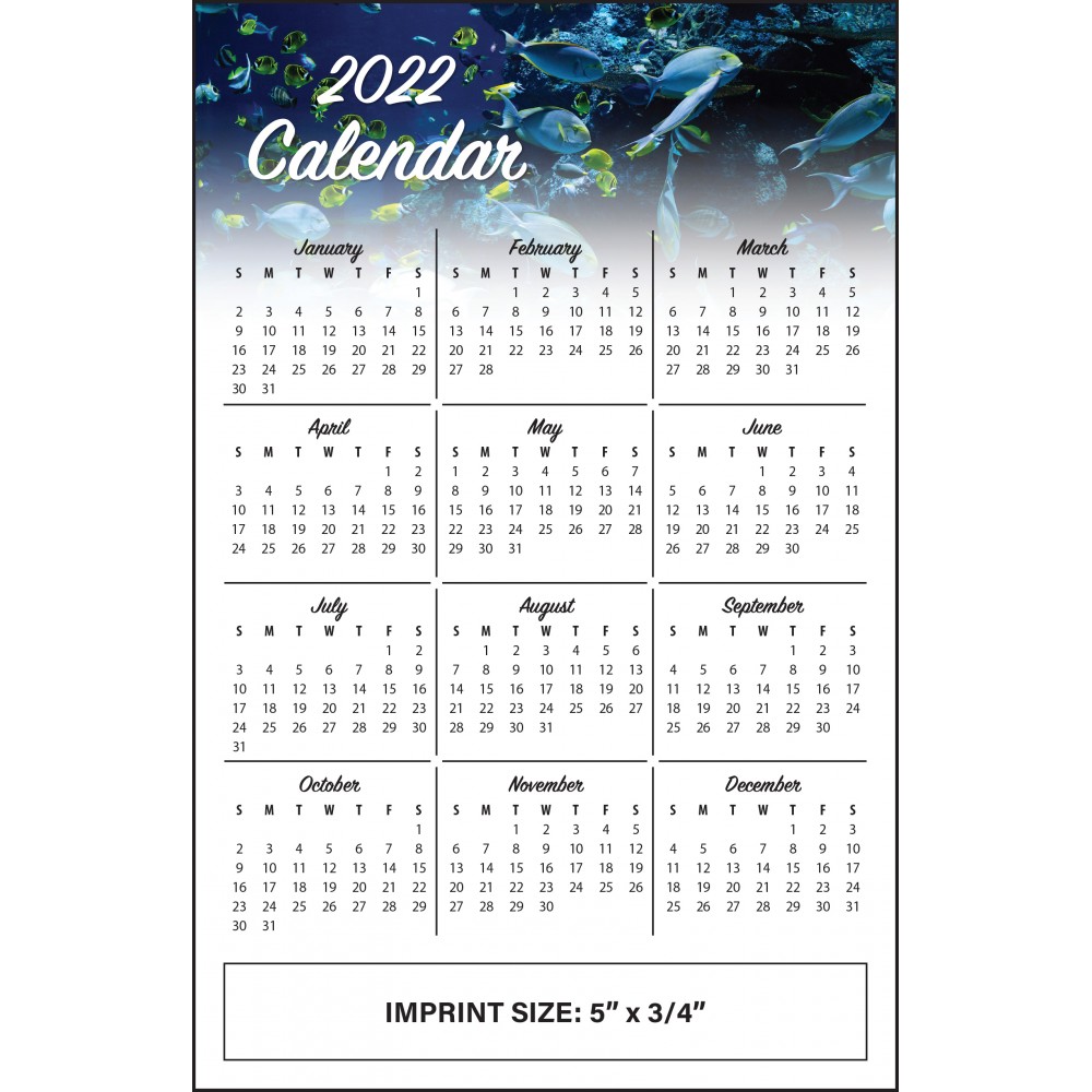 Personalized Mini Calendar Card with Magnet