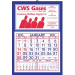 Full Apron Calendar w/Pad & Dark Blue Border Custom Imprinted