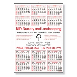 Year-At-A-Glance Calendar w/Center Imprint Logo Printed