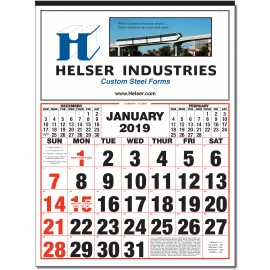 Custom Imprinted Commercial Wall Calendar - BIG NUMBERS  Custom Imprinted Commercial Wall Calendar - BIG NUMBERS