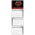 Red Carpet Wire-bound Quarterly Planning Wall Calendar w/o grommet Logo Printed