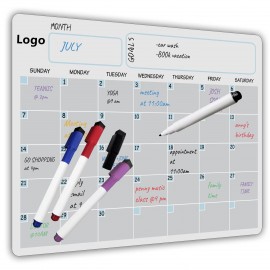 Magnetic Dry Erase Calendar for Fridge Reusable Monthly Calendar Custom Printed  Magnetic Dry Erase Calendar for Fridge Reusable Monthly Calendar Custom Printed