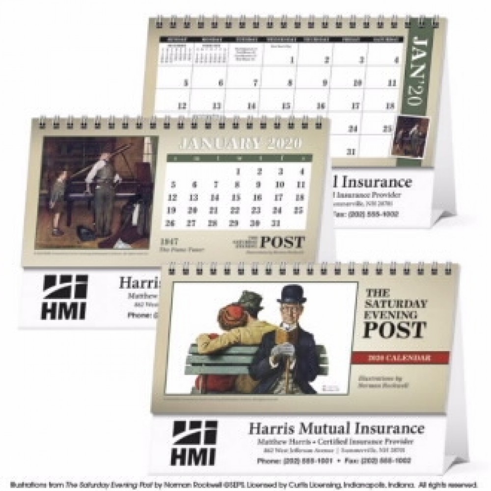 Triumph The Saturday Evening Post Illustrations Desk Calendar Custom Printed Triumph The Saturday Evening Post Illustrations Desk Calendar Custom Printed