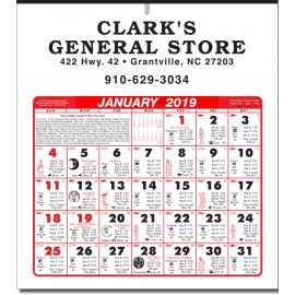 6 Sheet Monthly Almanac Calendar Custom Printed  6 Sheet Monthly Almanac Calendar Custom Printed