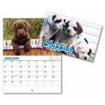 13 Month Mini Custom Photo Appointment Wall Calendar - PUPPIES Custom Imprinted