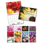 13 Month Custom Appointment Wall Calendar - BEAUTIFUL BLOOMS Custom Printed