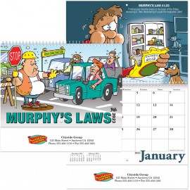 Customized Full Color Murphy's Law Spiral Wall Calendar