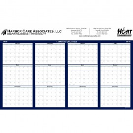 Laminated Horizontal Wall Calendar (18"x24") Custom Printed  Laminated Horizontal Wall Calendar (18"x24") Custom Printed