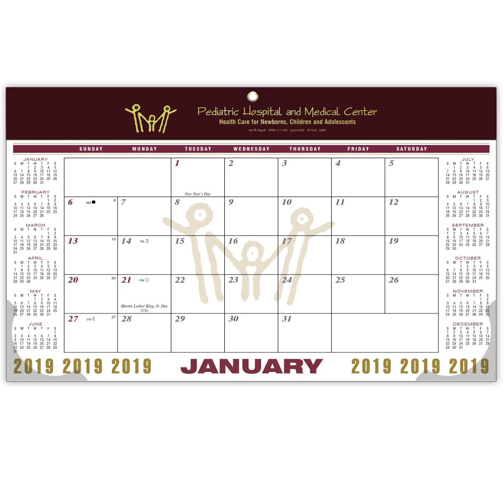 Custom Imprinted "CMP" Classic Memo Planner, Maroon Header Custom Imprinted "CMP" Classic Memo Planner, Maroon Header