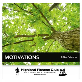 Motivations Wall Calendar: 2026 Stapled Logo Printed