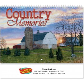 Custom Full Color Country Memories Spiral Wall Calendar
