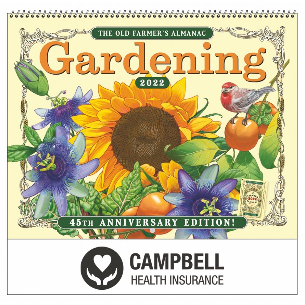 Personalized 2024 The Old Farmer's Almanac Gardening Wall Calendar - Spiral