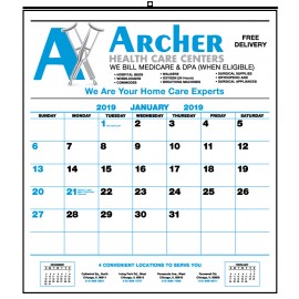 #279 Commercial Wall Calendar Logo Printed