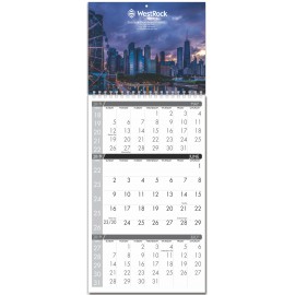 Personalized 3 Month At A Glance Wall Calendar (11"x25 1/2")
