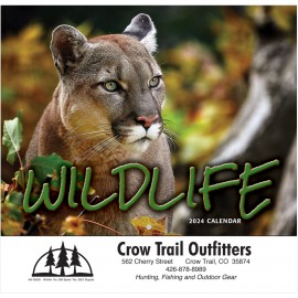 Wildlife Wall Calendar - Stapled: 2024 Custom Printed