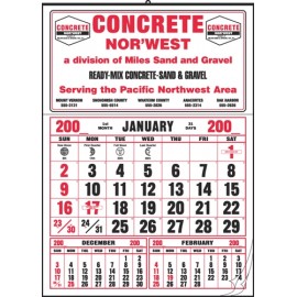 Personalized Large Half Apron Calendar w/Optional Pad  Personalized Large Half Apron Calendar w/Optional Pad