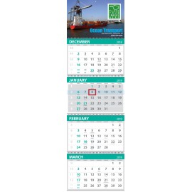 Custom Imprinted Custom 4-Month Commercial Wall Calendar