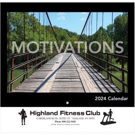 Custom Imprinted Motivations Wall Calendar - Stapled: 2024  Custom Imprinted Motivations Wall Calendar - Stapled: 2024