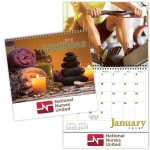 Wellness Wall Cal Spiral Logo Printed