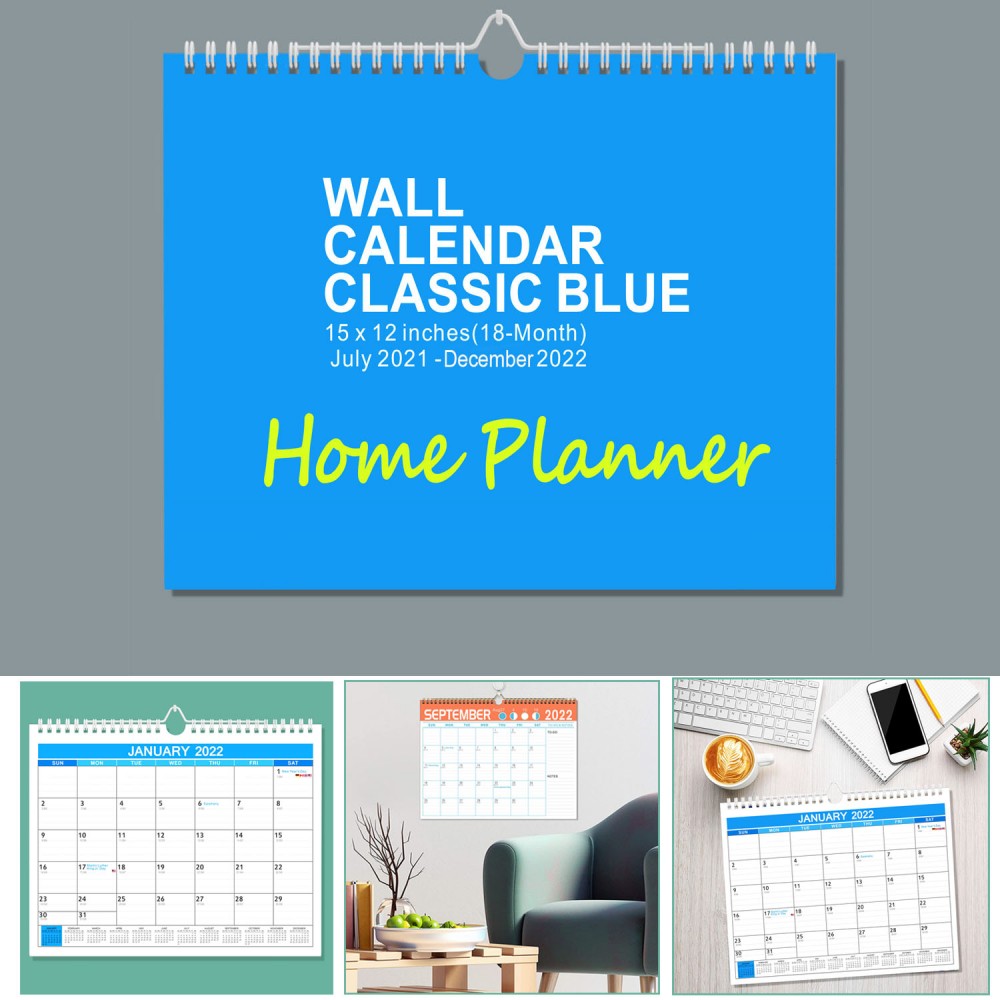 Personalized Custom 2022 Wall Calendar Or Monthly Desk Pad Or Wall Planner Large Size 15"x12"