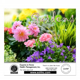 Custom Imprinted Stapled Wall Calendar (Gardens)  Custom Imprinted Stapled Wall Calendar (Gardens)