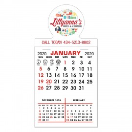 Personalized Stick-It! Decal | 3" x 5 7/8" | Circle | 3 Month Pad